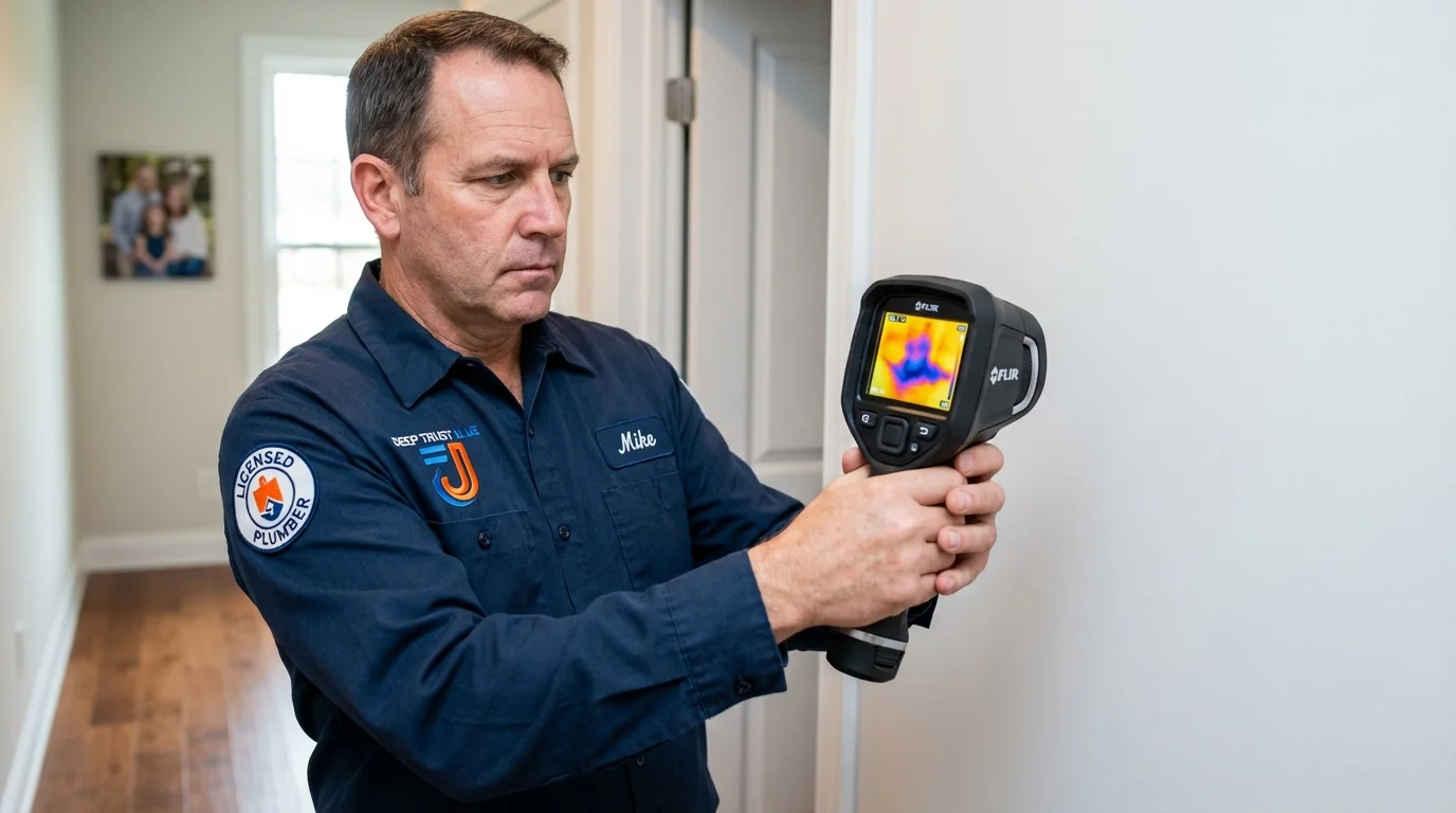 Thermal imaging leak detection by Johns Plumbing LLC in San Rafael